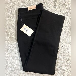 NYDJ Marilyn Straight Jeans. Black, 12 Petite